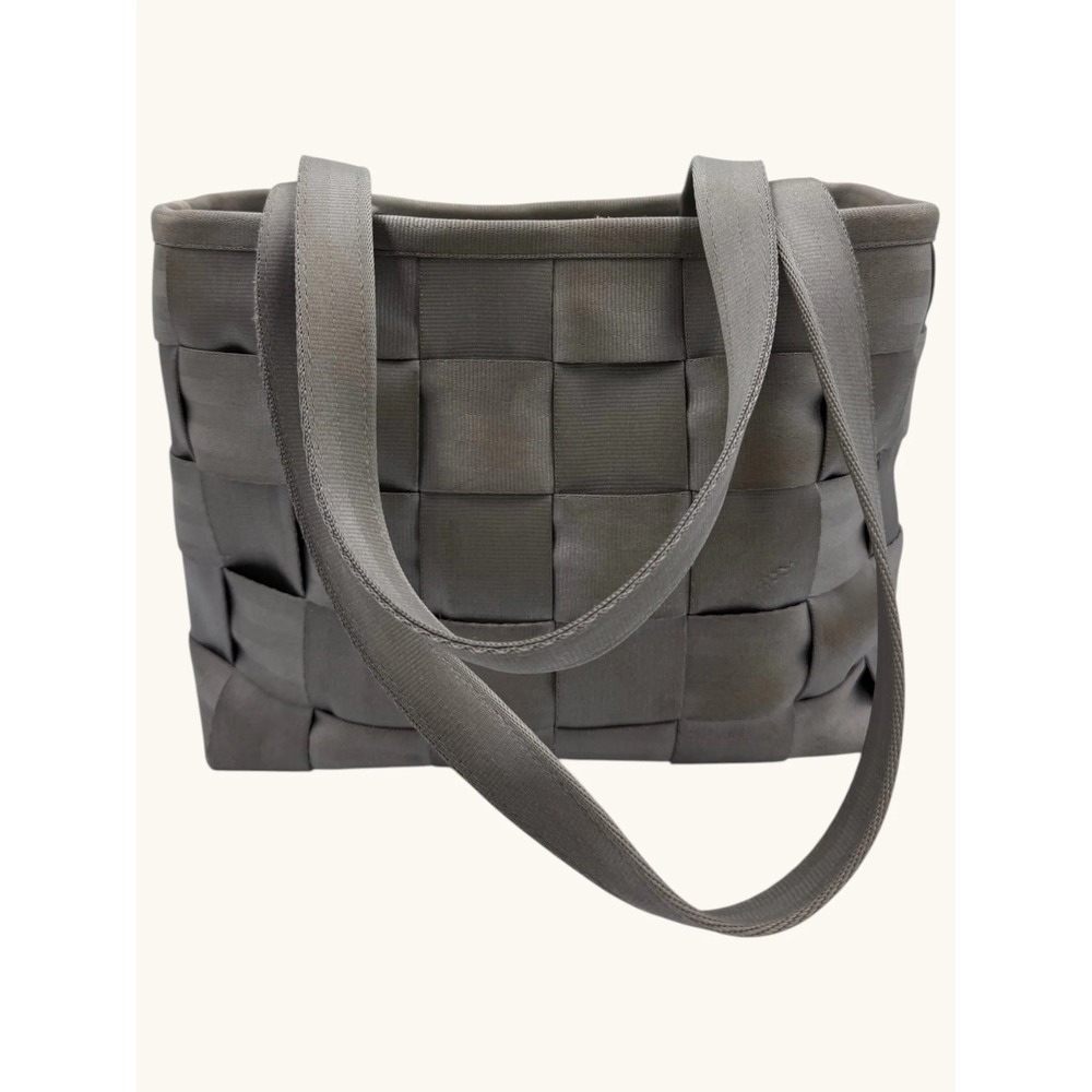 Harveys The Original Seatbelt Bag Woven Tote Shoulder Bag Gray Made in USA